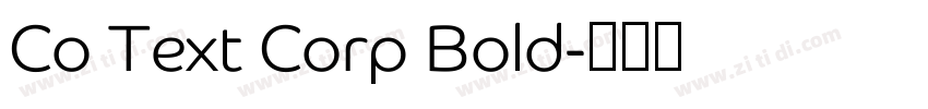 Co Text Corp Bold字体转换